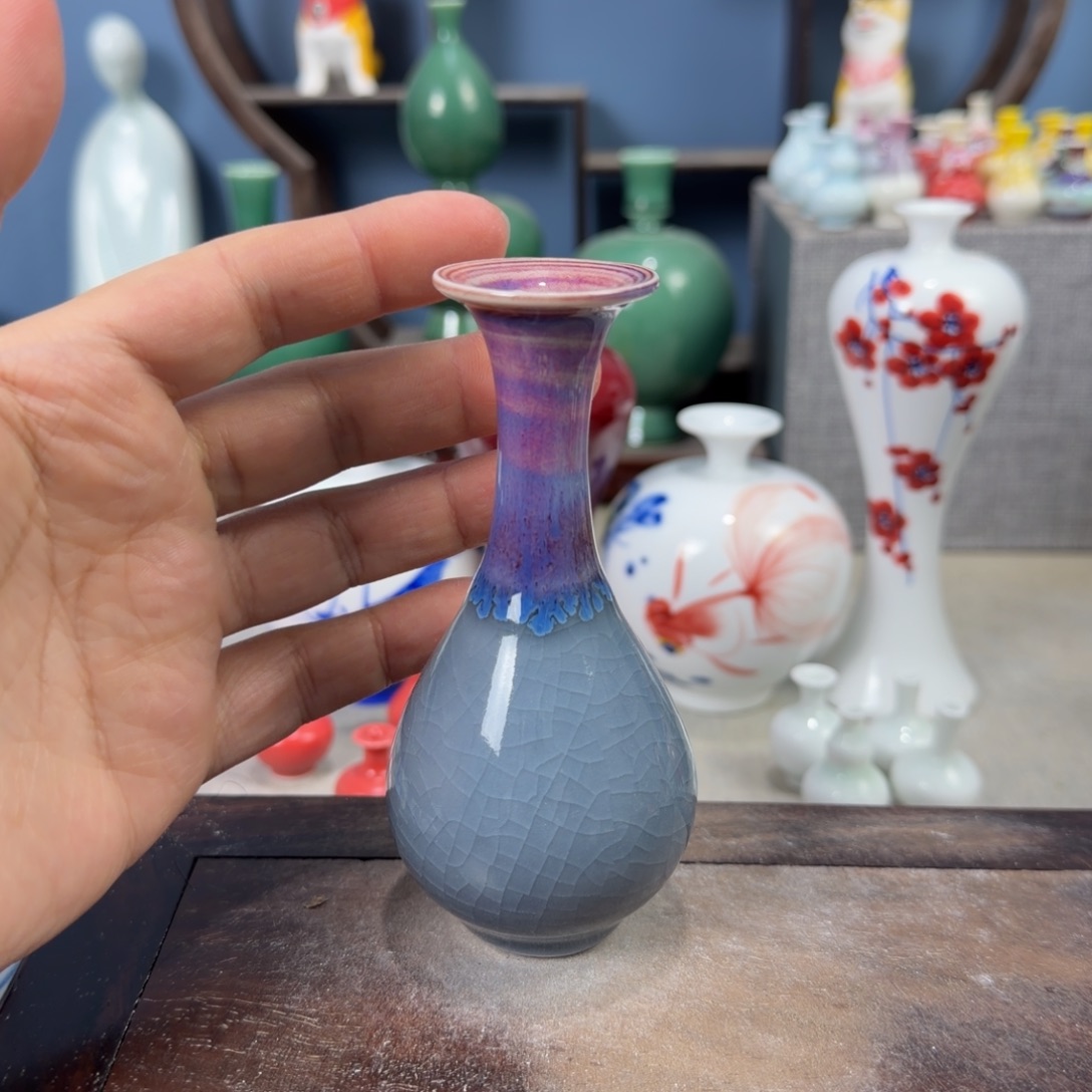 陶瓷手工小花器摆件