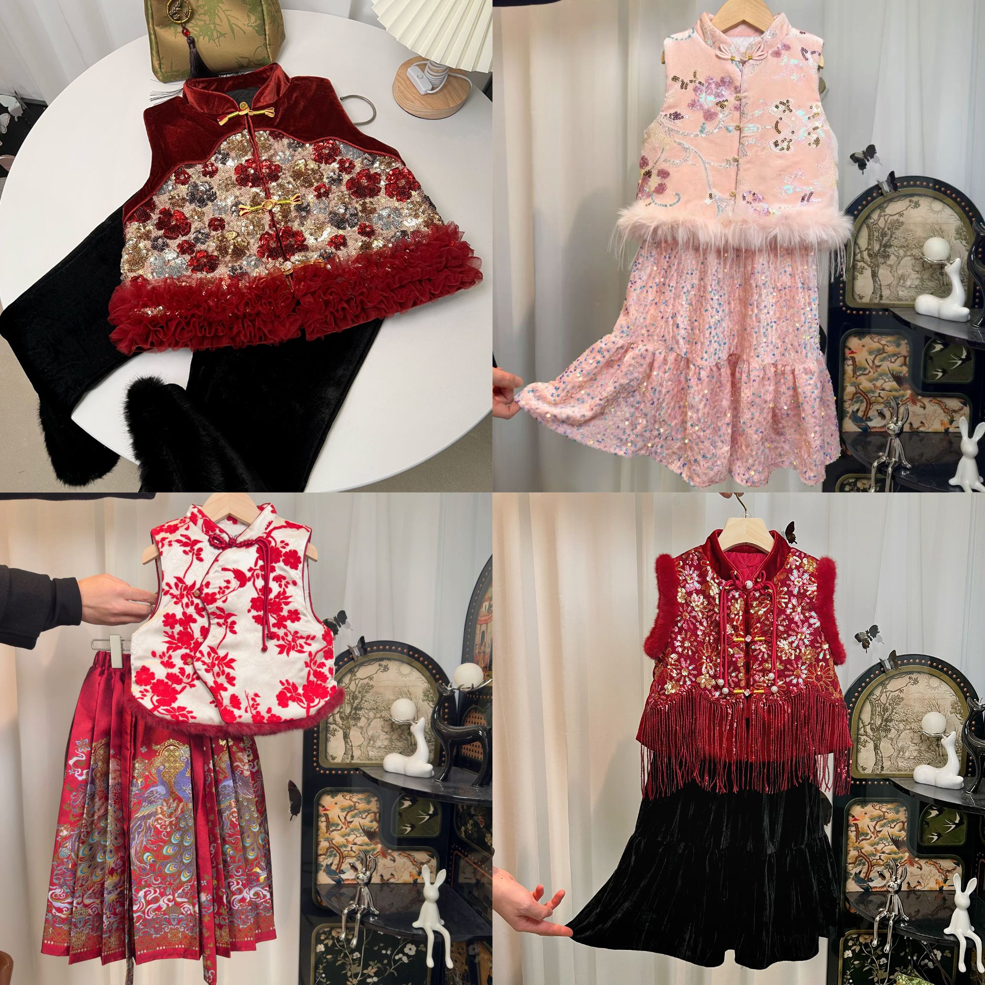 《新中式年服新款系列》女童国风套装刺绣马面裙高定设计师款组合