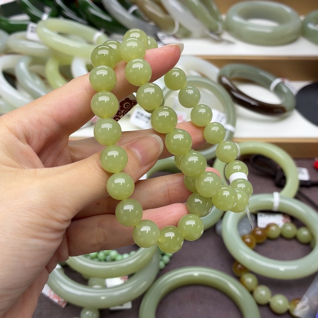 和田玉未镶嵌手链