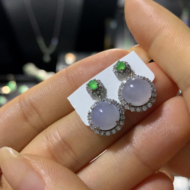 翡翠银S925镶嵌戒指