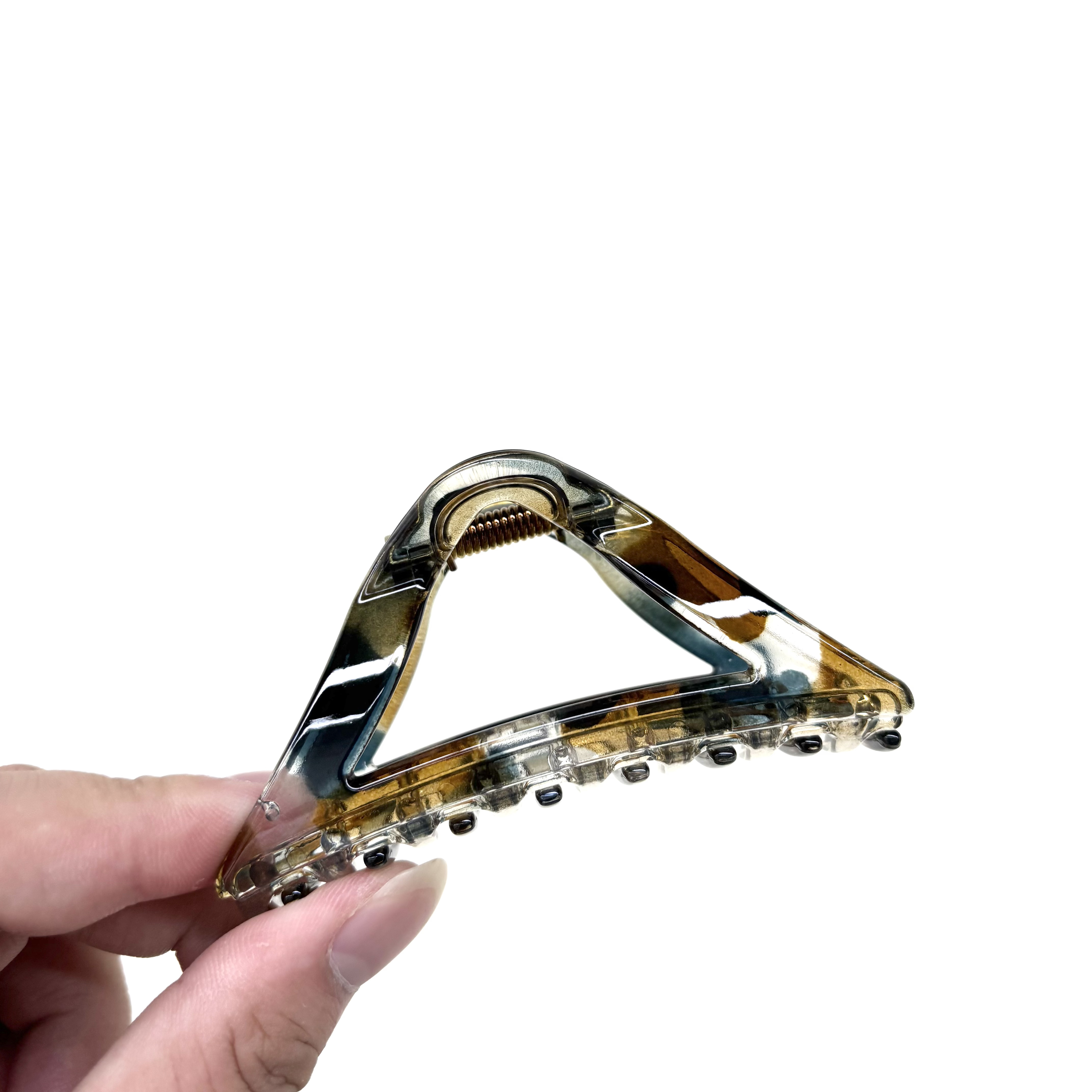 L575夕洛星空石9cm三角形定制高级感时尚百搭简约气质轻奢发夹