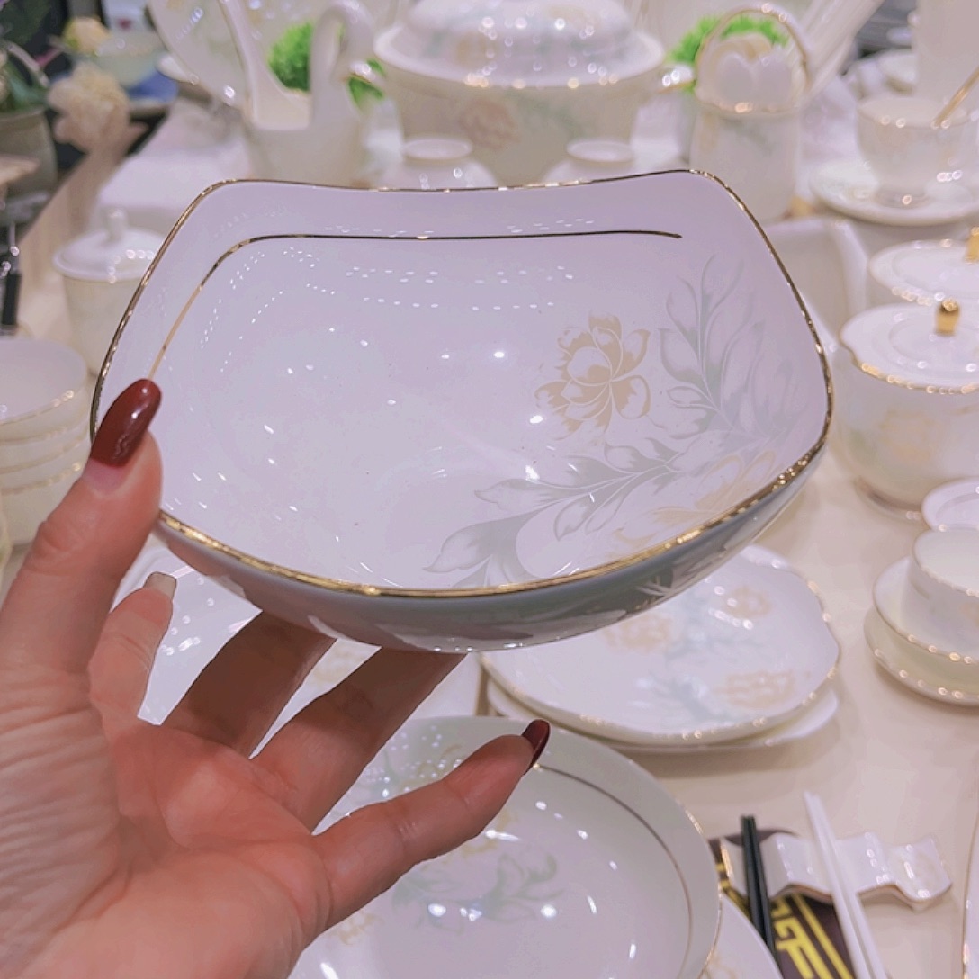 【闪购商品】骨瓷描金清雅单品