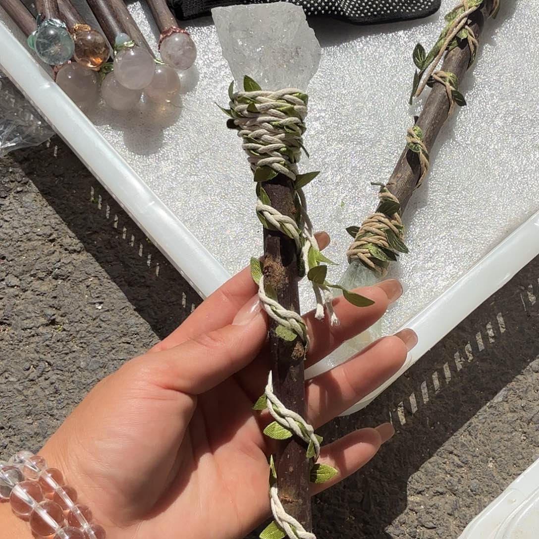 水晶手链22K金镶嵌白水