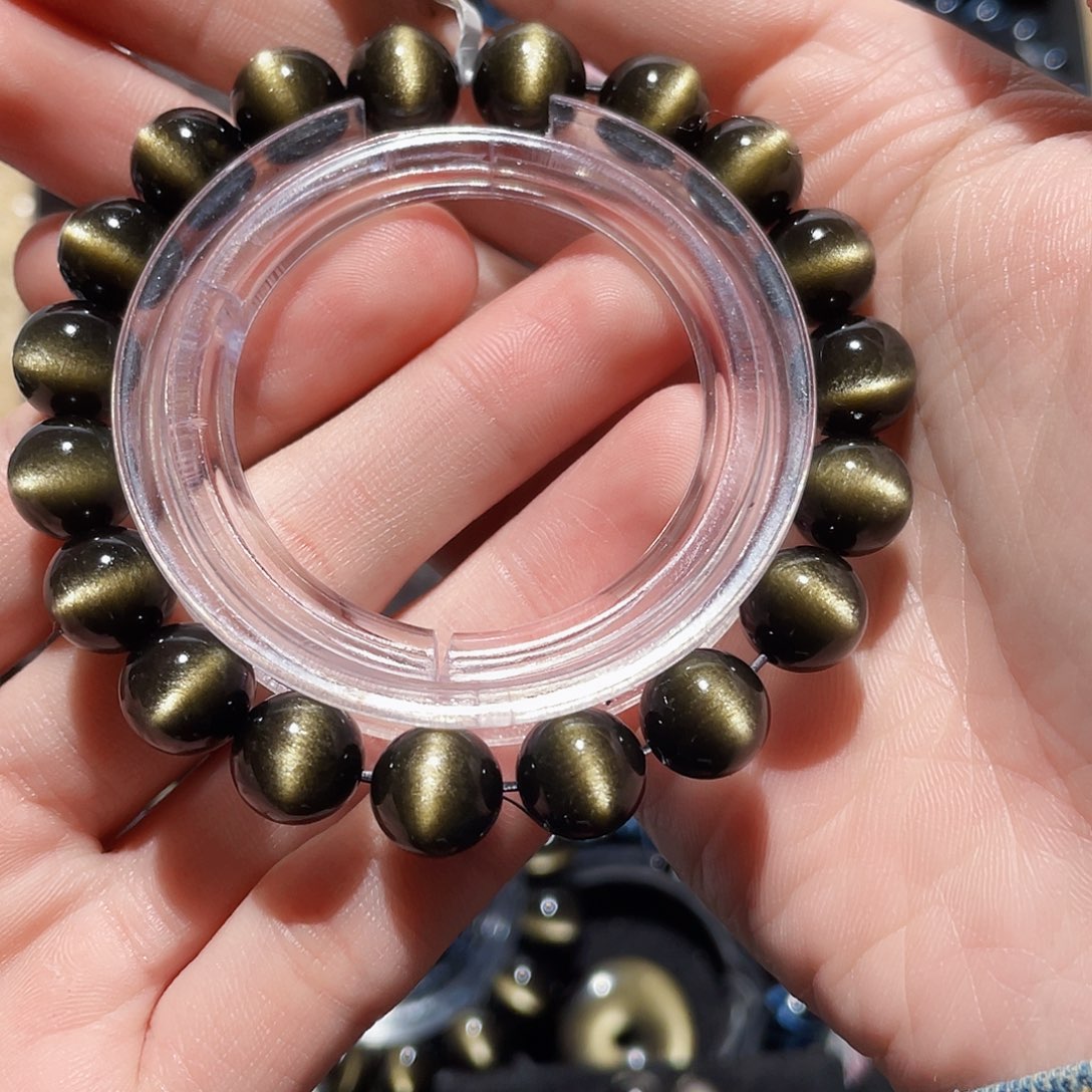 黑曜岩手链未镶嵌贾*宇