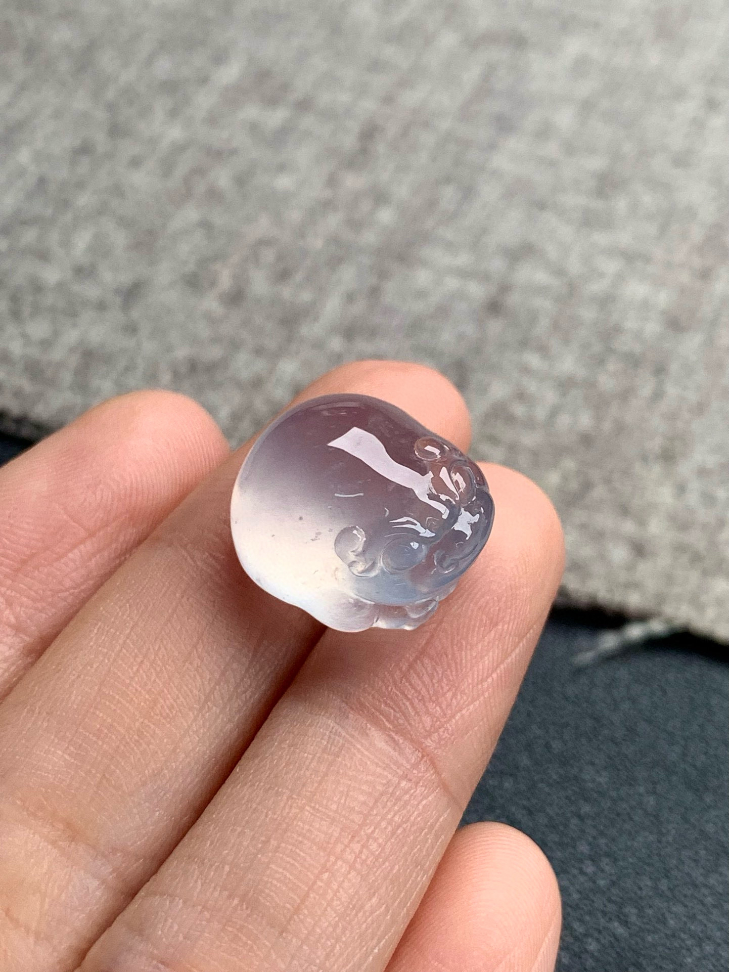 天然A货缅甸翡翠 金蟾 尺寸: 16.8-14.5-9.2