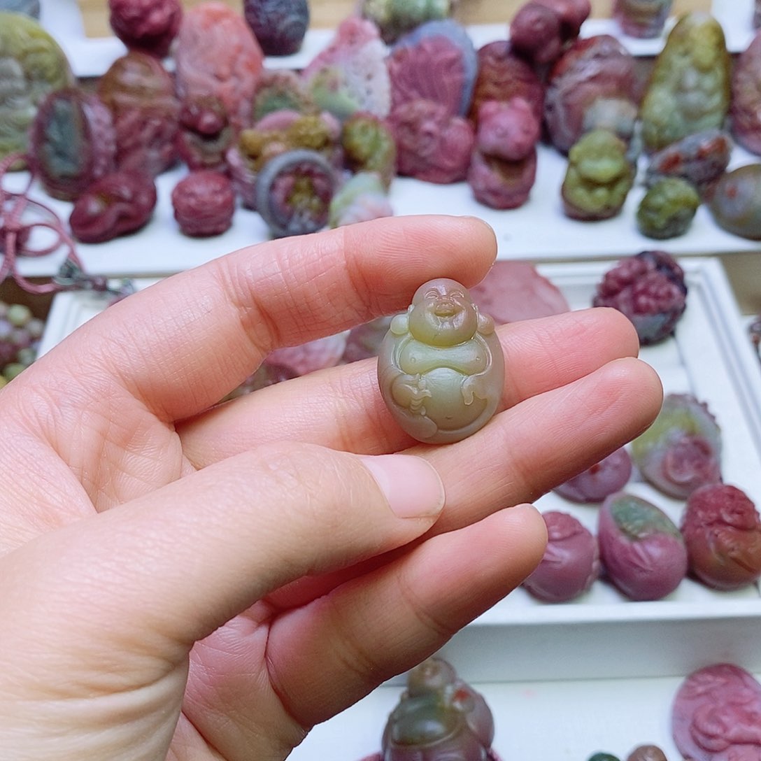 玛瑙/玉髓盐源玛瑙吊坠未镶嵌3**9