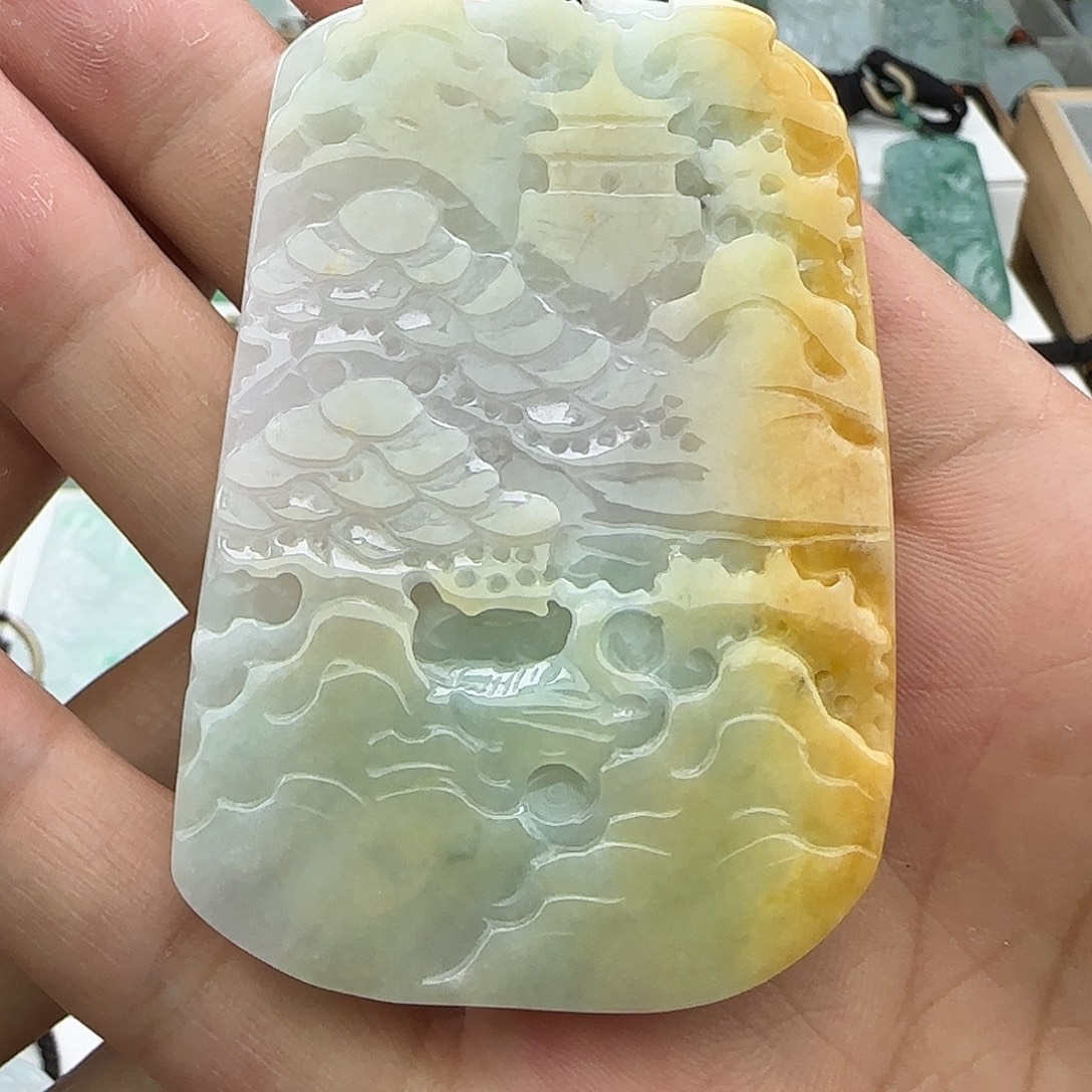 颈饰未镶嵌翡翠翡翠