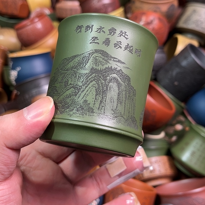 紫砂茶杯全手工紫砂主人杯