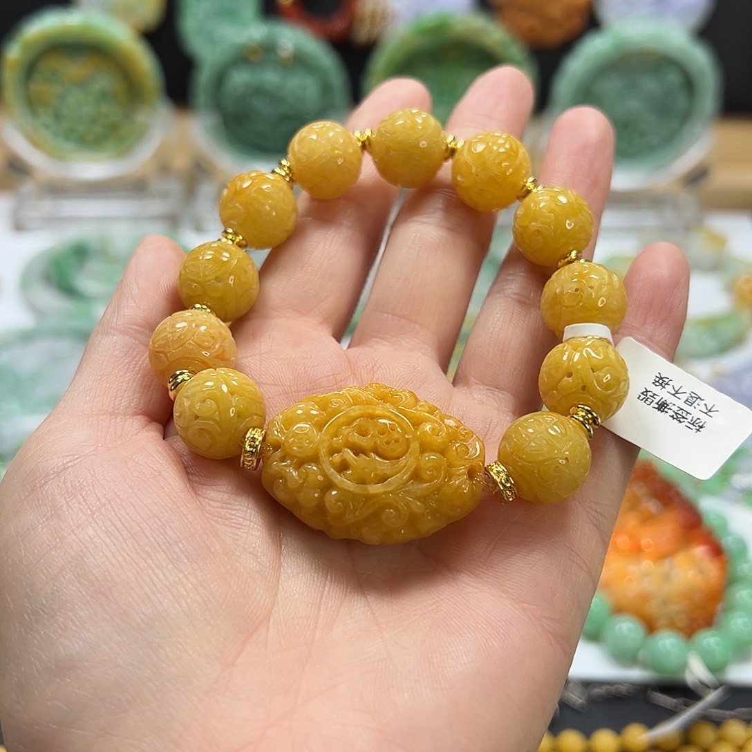 翡翠未镶嵌手链手串