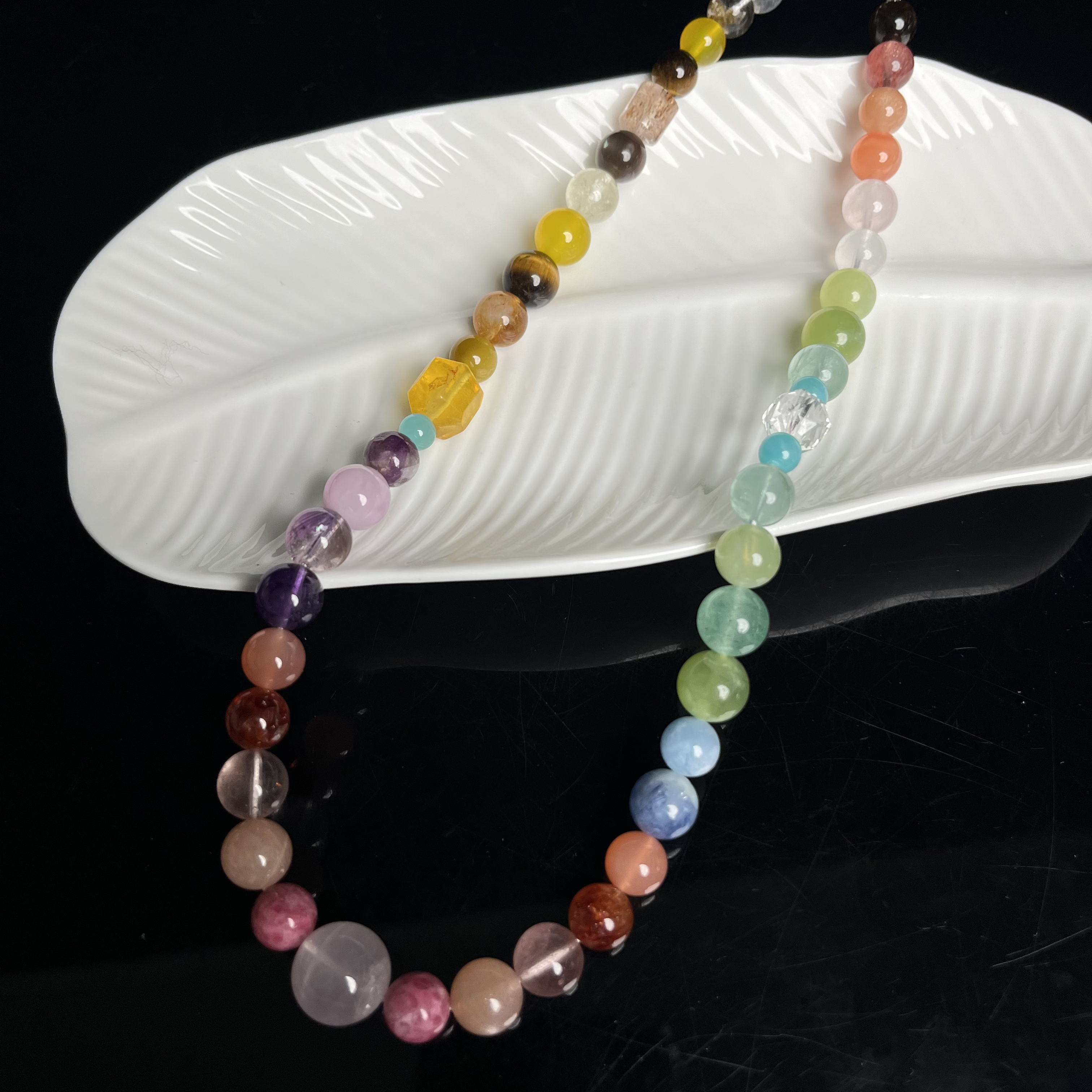 明星同款水晶项链V1004多样性发其一