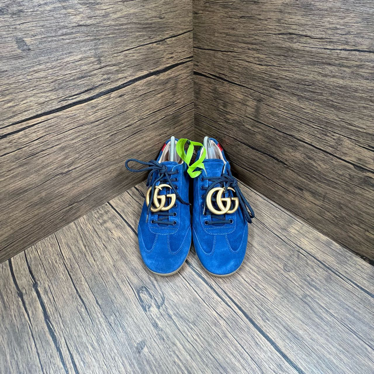 95新 GUCCI/古驰 蓝色双G德训板鞋 40码/97新/6800/无配件