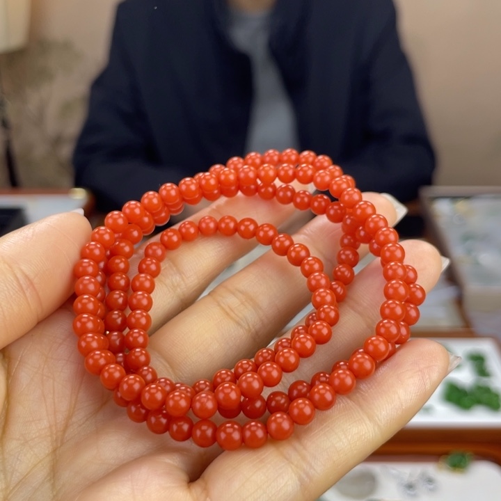 南红玛瑙未镶嵌颈饰