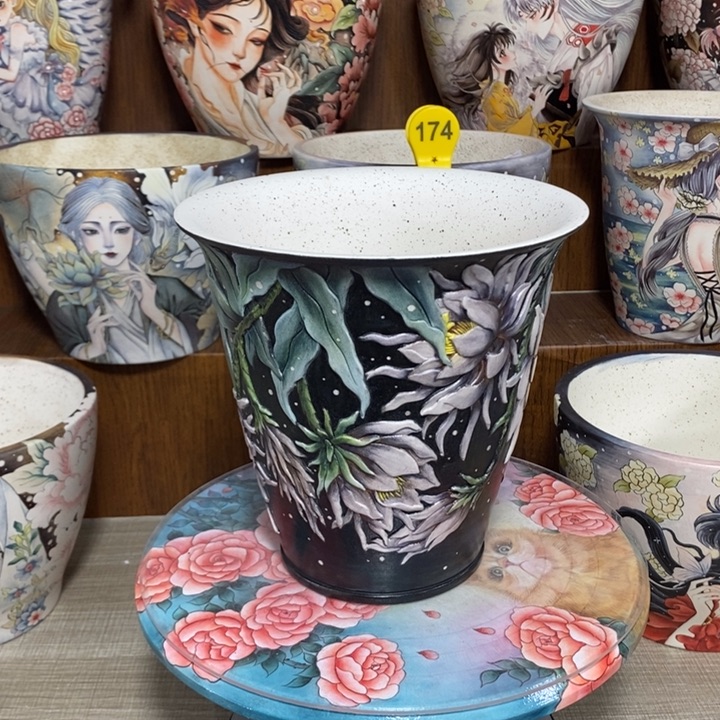 景德镇精品js雕刻美盆