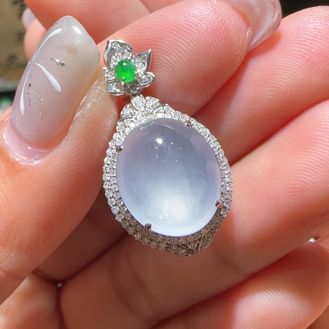 【闪购商品】翡翠颈饰18K金镶嵌缅甸