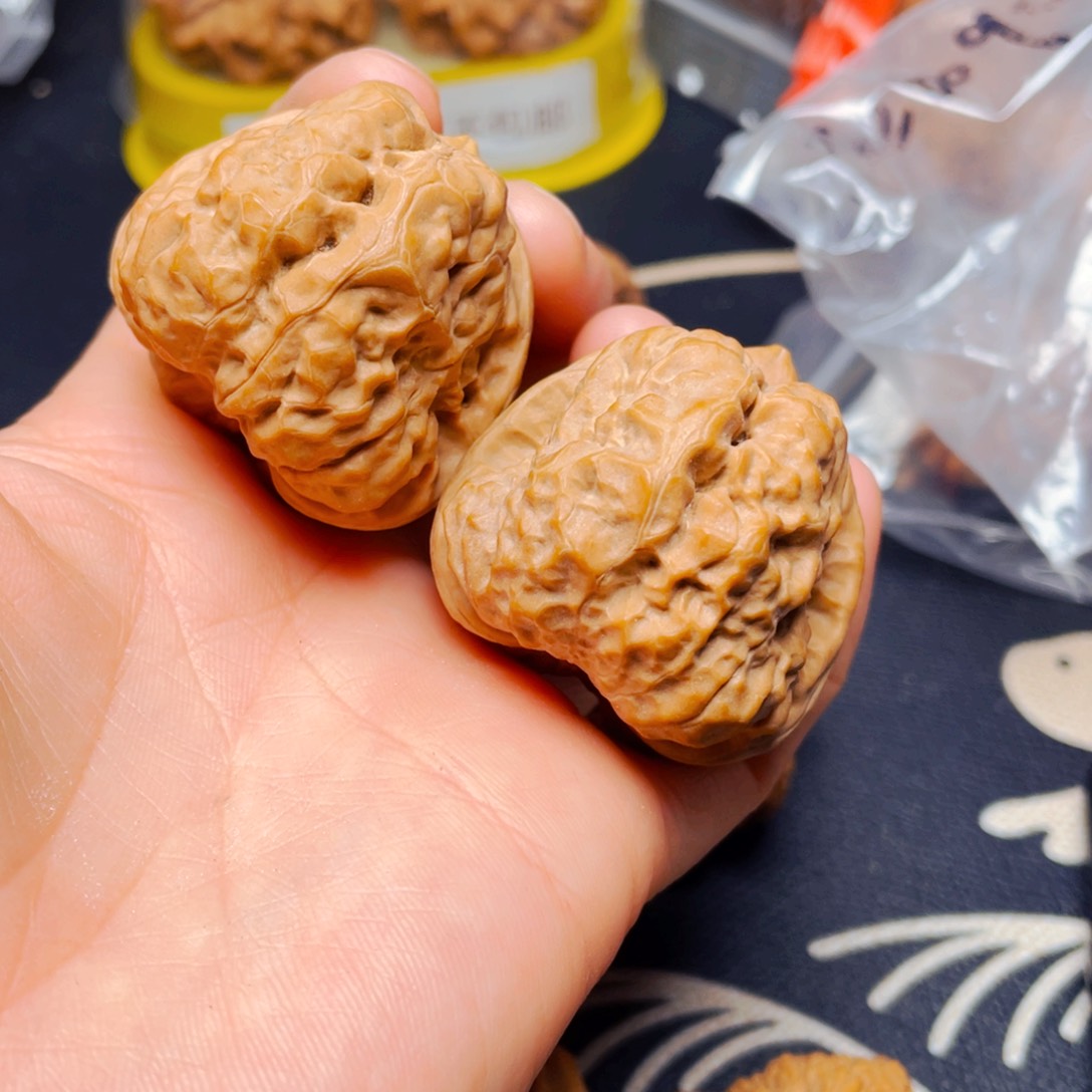 吊坠文玩核桃蛤蟆一对