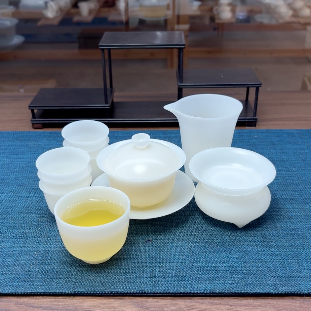 素烧薄胎璞玉茶具