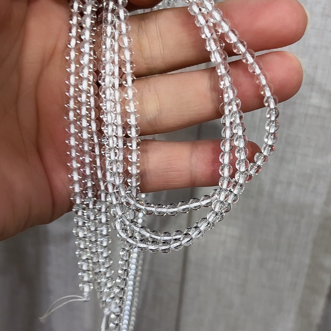 水晶手串未镶嵌卡4半成品