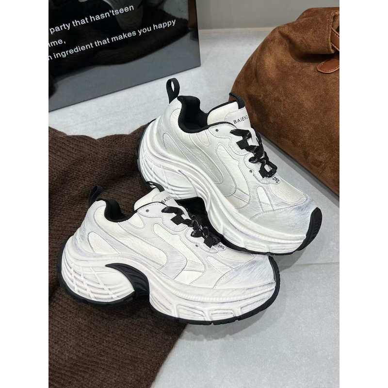 时尚休闲鞋增高女鞋夏季秋季低跟百搭深口韩版老爹鞋P25017