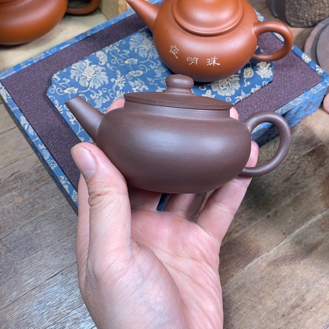 紫砂茶壶120cc全手工巨轮