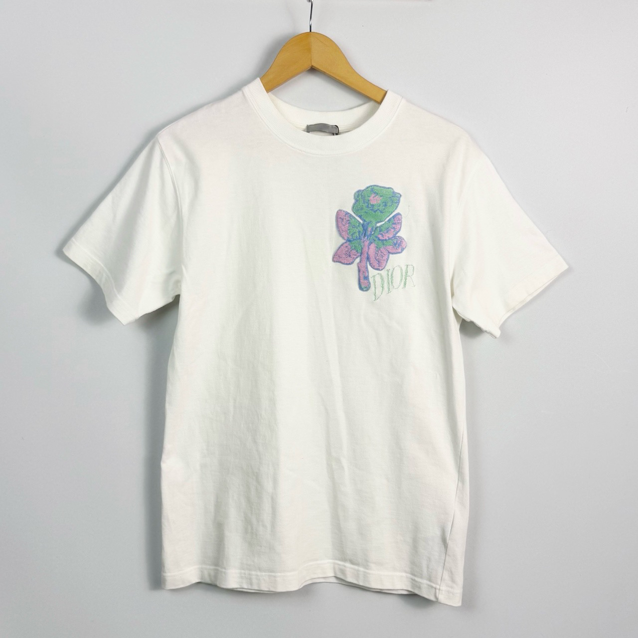 99新 DIOR/迪奥 S码 迪奥Dior 白色花卉刺绣短袖 98新 lm1569