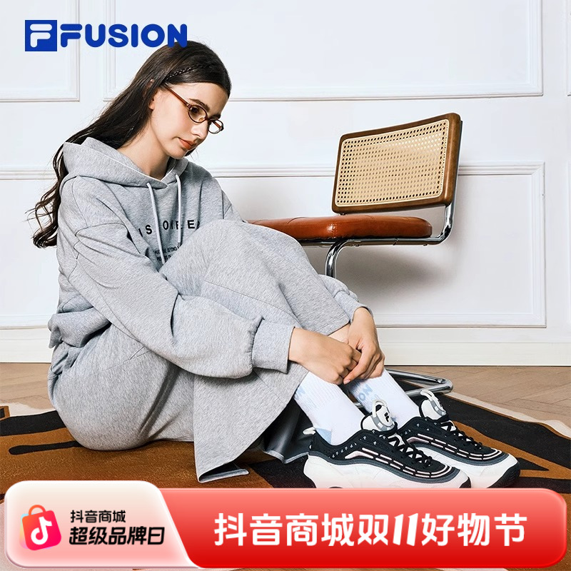 FILA FUSION斐乐潮牌火焰鞋夏百搭情侣舒适运动鞋T12W443217F/M