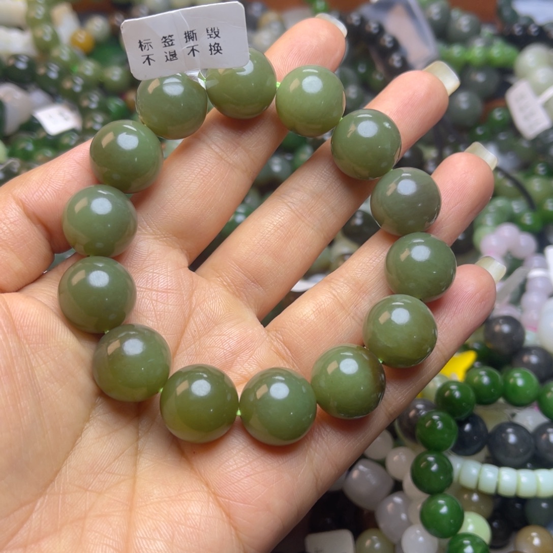 可***爱和田玉未镶嵌手链