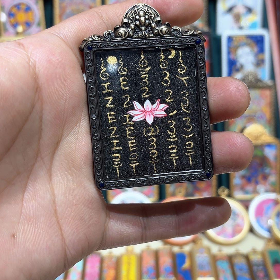 吊坠柒*4*5虚空臧唐卡热贡手绘