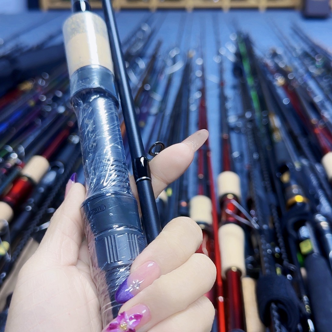 今***吗碳素3.8m路亚竿直柄杆链接