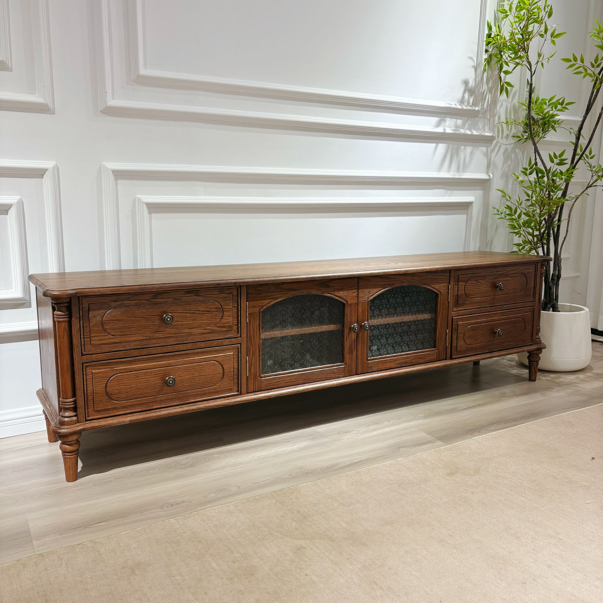 F32进口北美红橡木电视柜欧式电视柜客厅电视柜