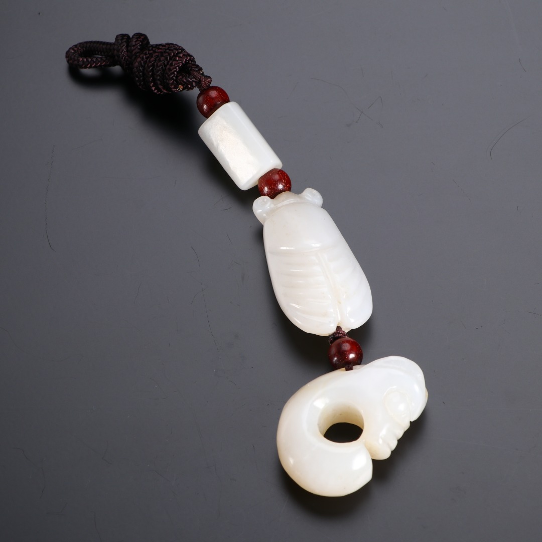 《博古文物》-玉-雕一鸣惊人挂坠-Xx-250116