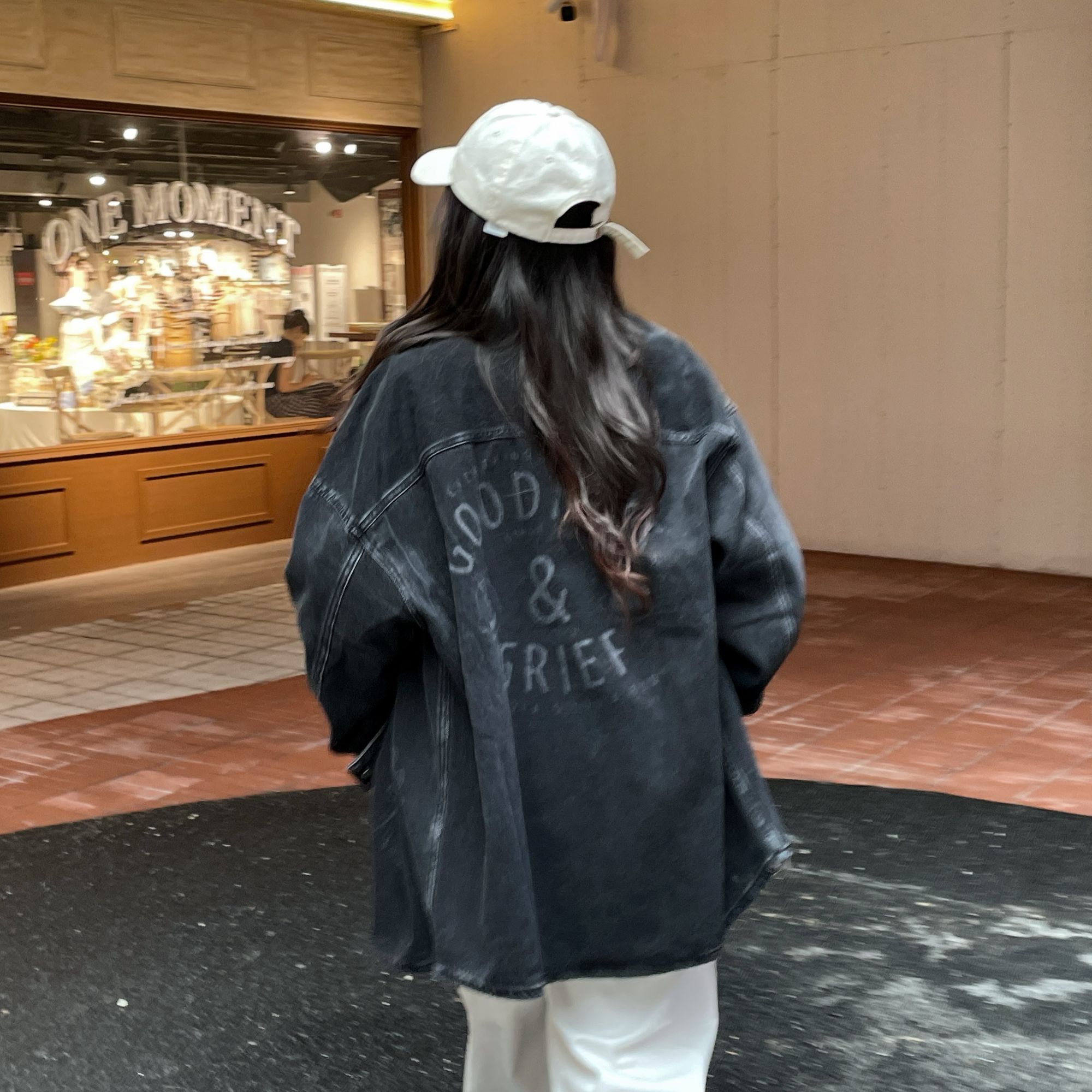 大步向前牛仔外套|森马长袖衬衫男复古水洗牛仔外套秋季宽松上衣