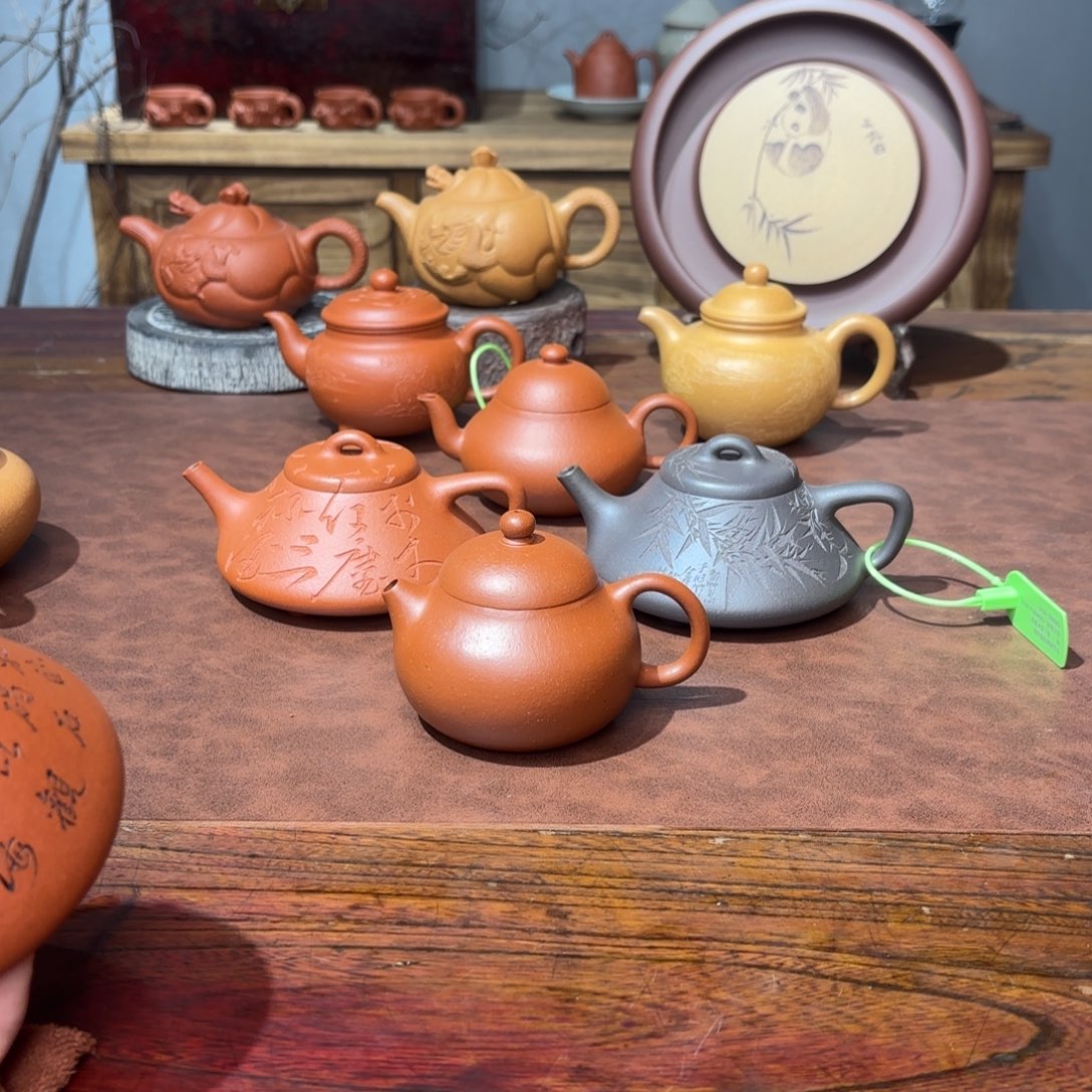 迪***2茶壶紫砂子冶石瓢180毫升