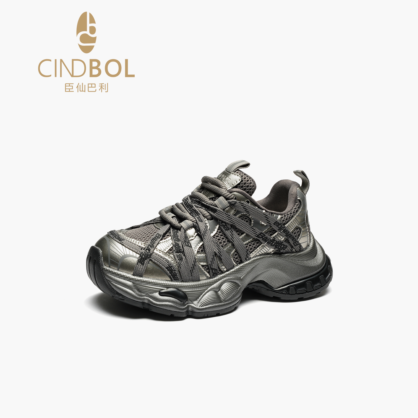 CINDBOL/臣仙巴利老爹鞋运动鞋透气网面女鞋步鞋夏季潮流2256