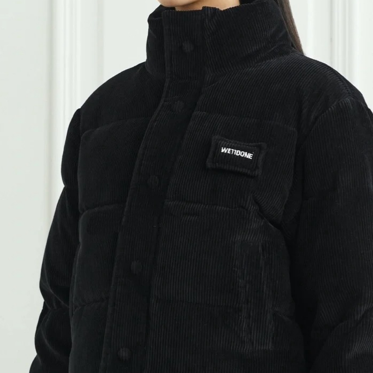 99新 WE11 DONE 24早秋新品女士灯芯绒羽绒服