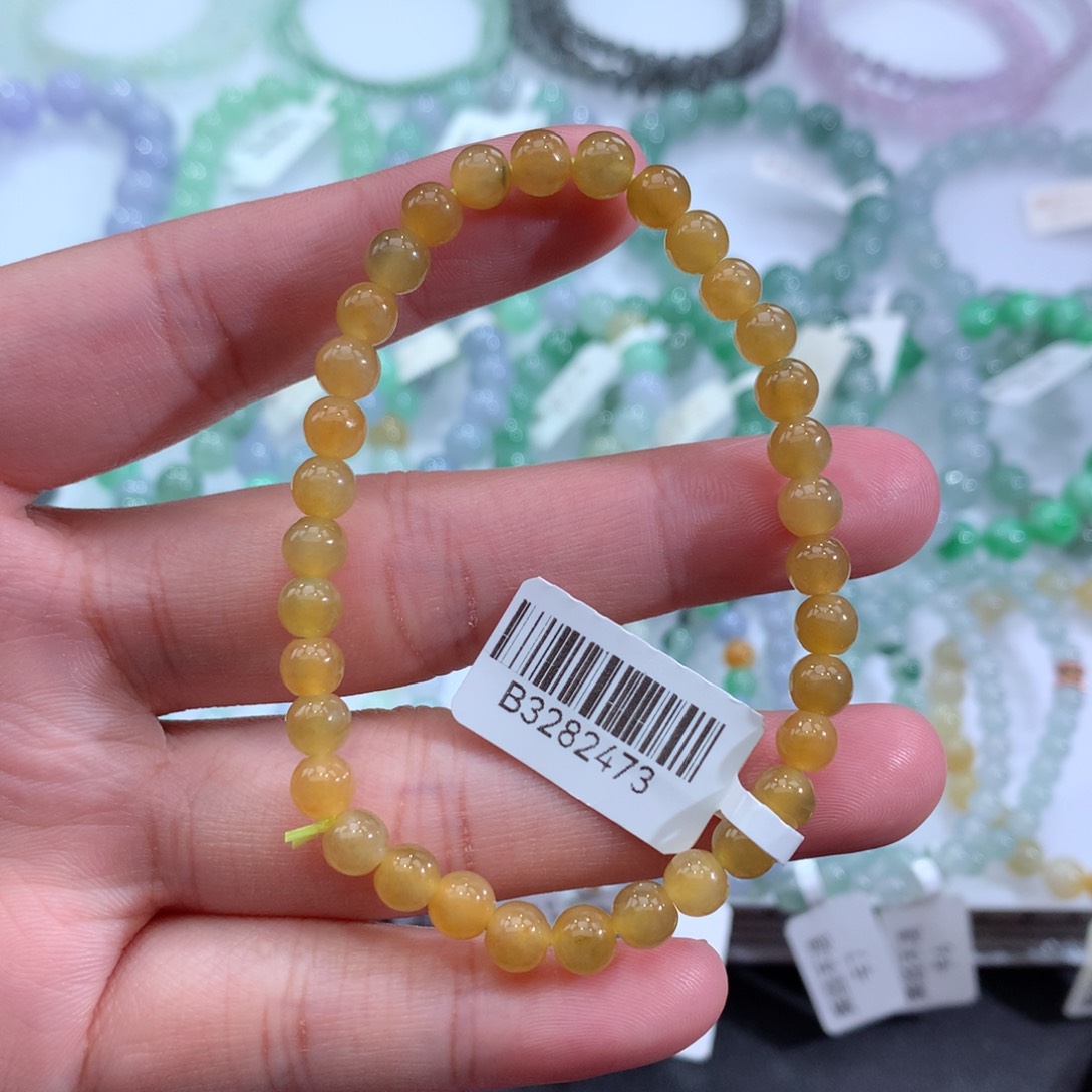 翡翠手链未镶嵌天然