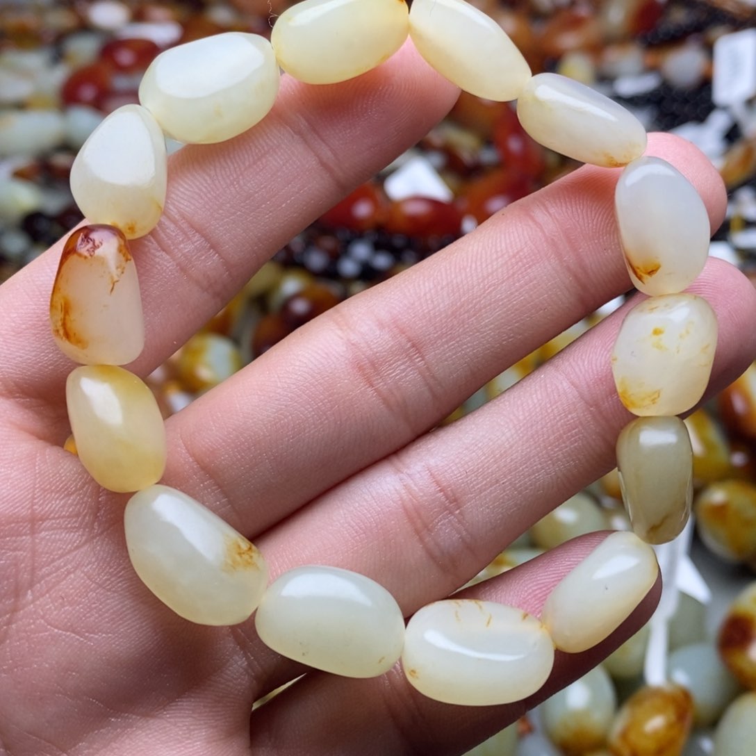 和田玉手链未镶嵌