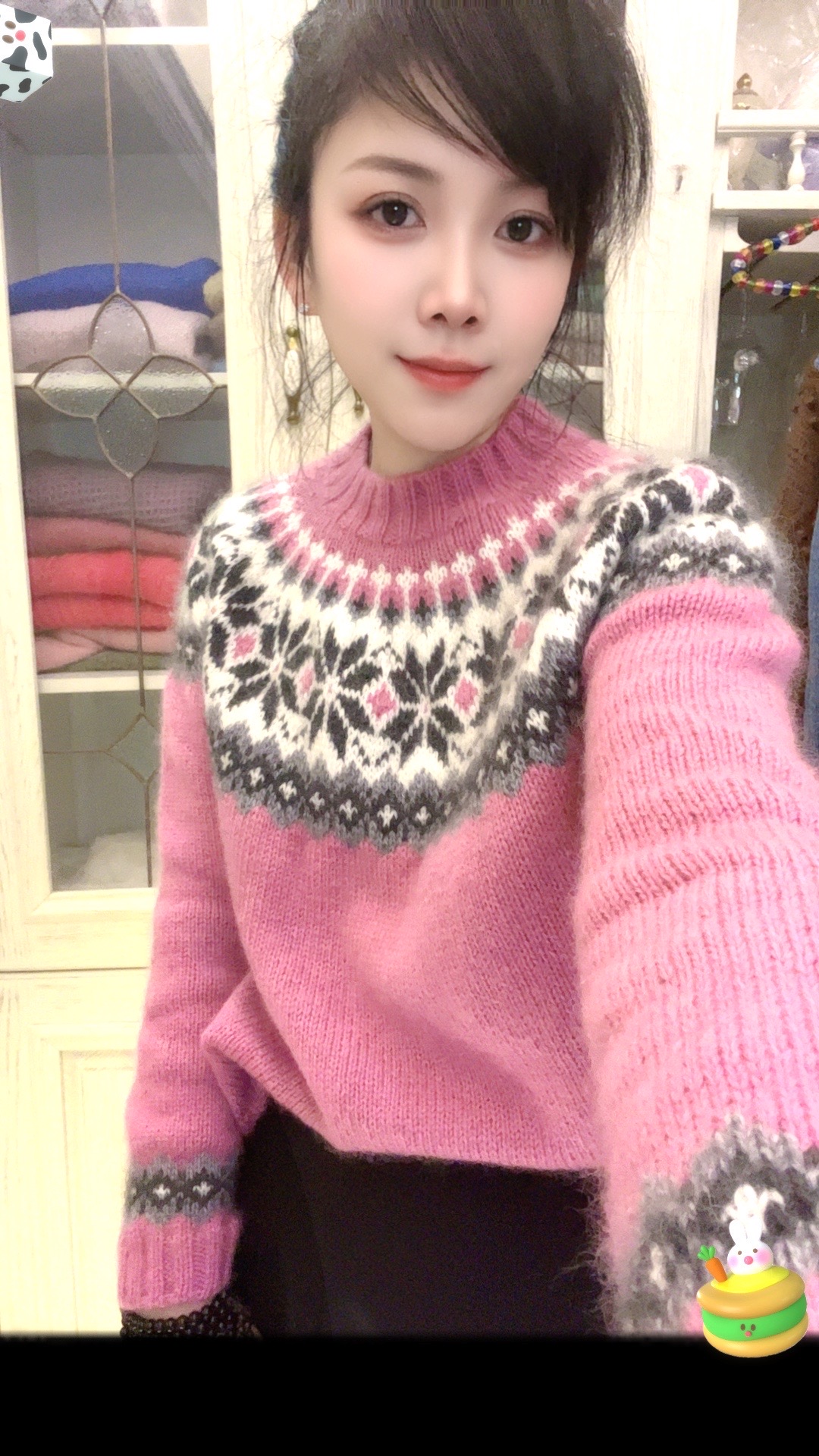 【兰陵】手工编织羊毛马海毛 小马绒毛线 提花毛线