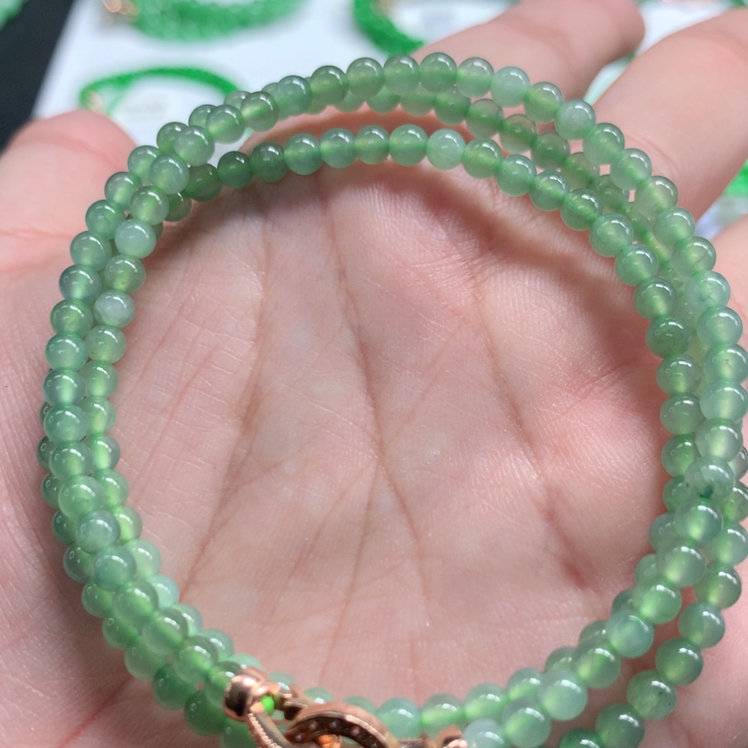 未镶嵌手链翡翠翡翠