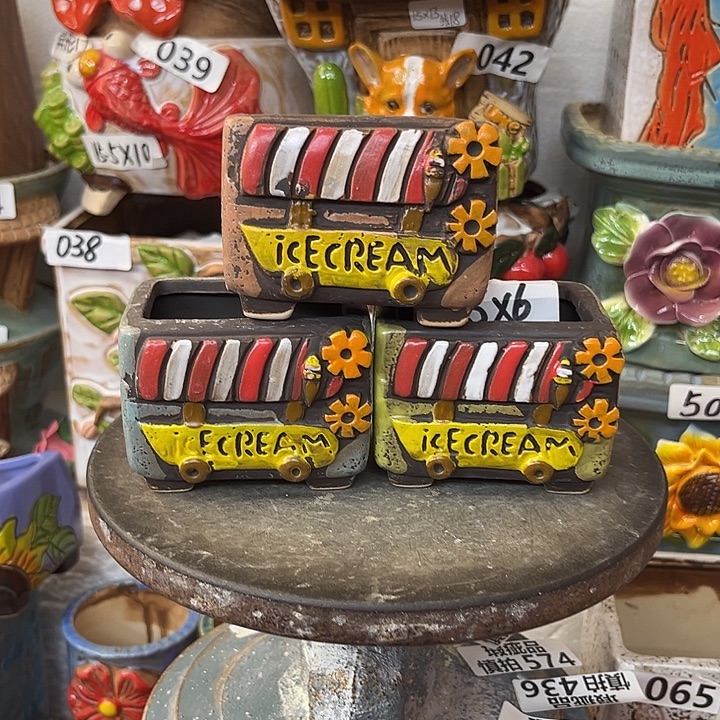 粗陶材质多肉花盆