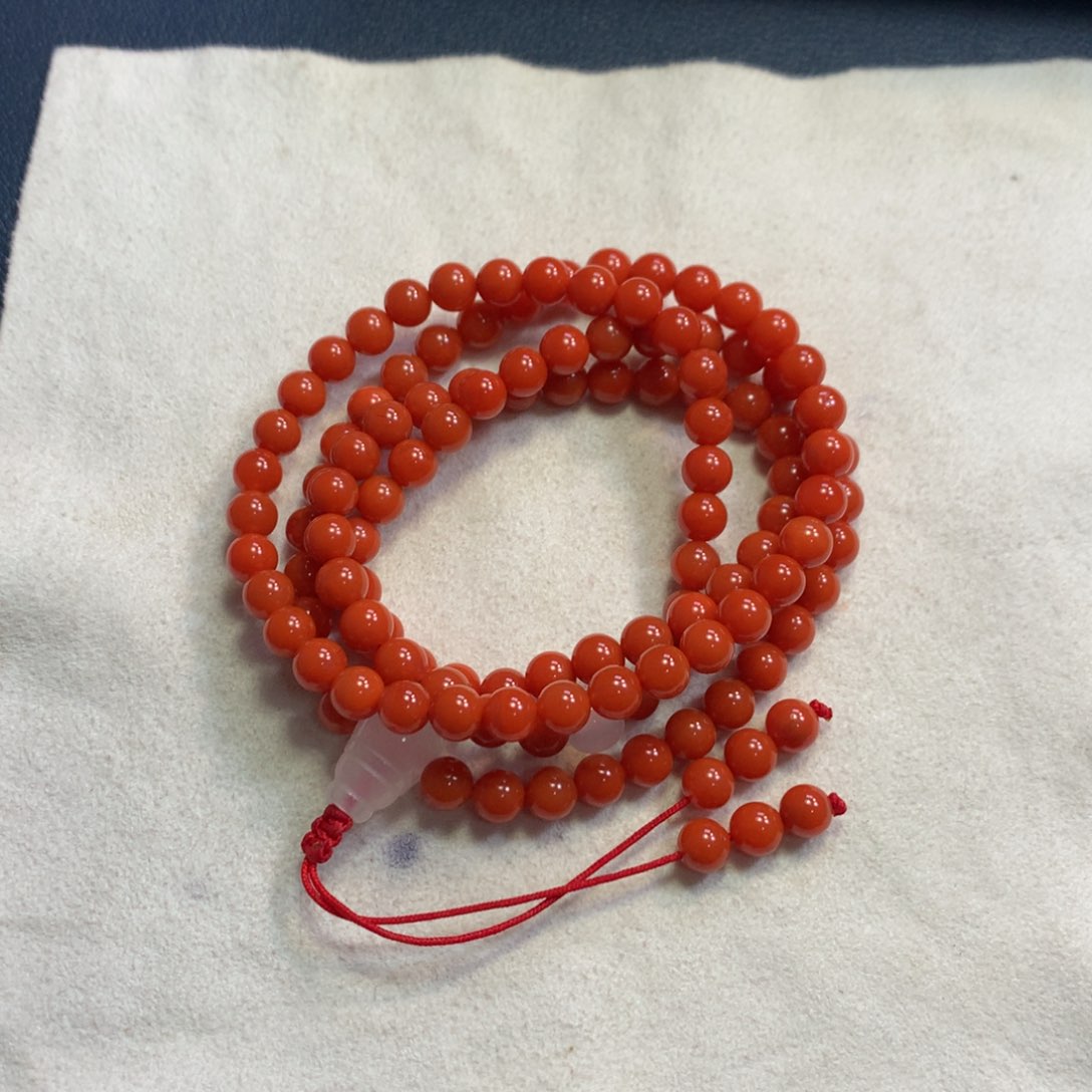南红玛瑙6➕108圈未镶嵌