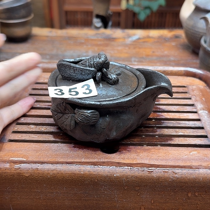 纯手工制作粗陶茶具