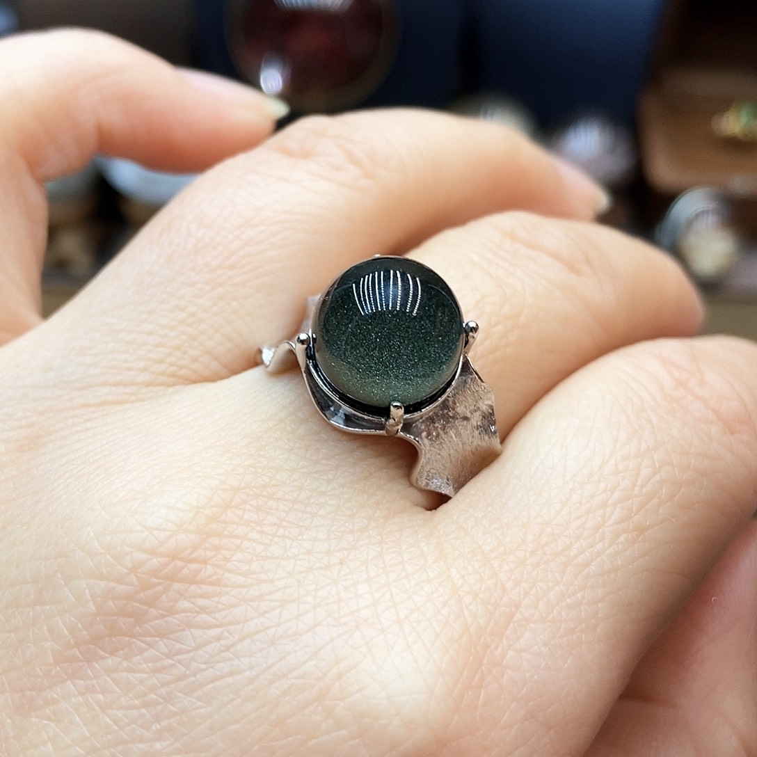 水晶戒指银S925镶嵌M****e