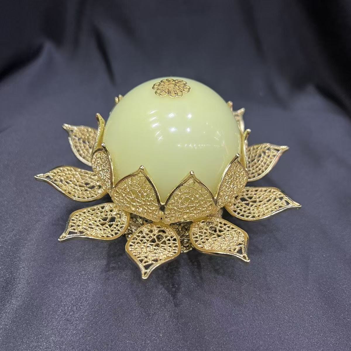 【华姐专属】夜光莲花流水 摆件