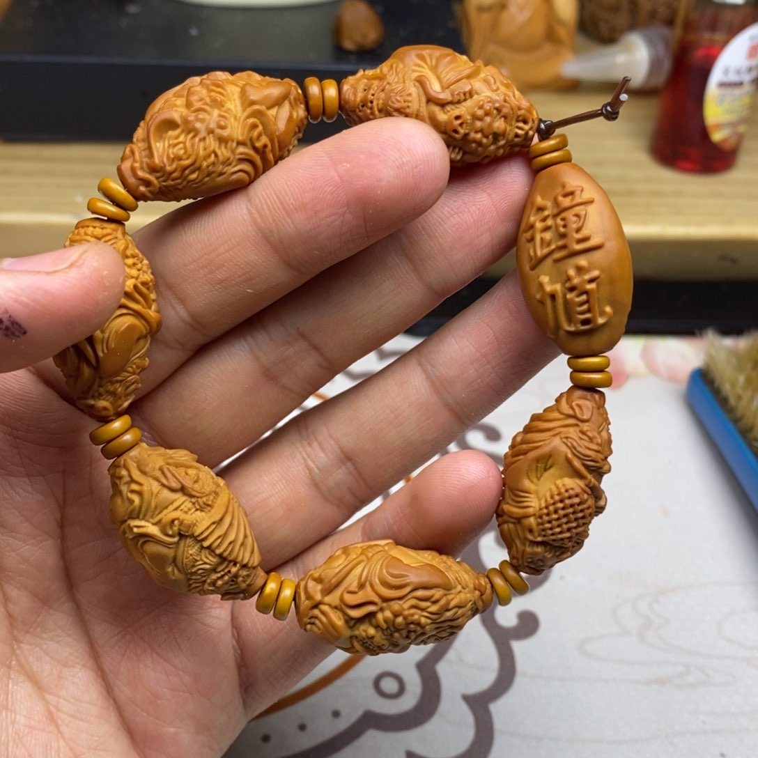 橄榄核手串/手链橄榄核雕刻工艺宇