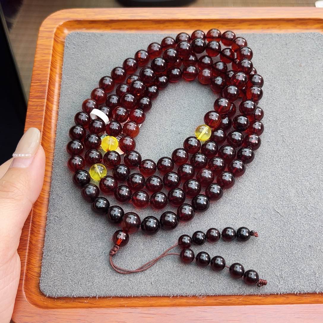 琥珀手链未镶嵌8m108血珀