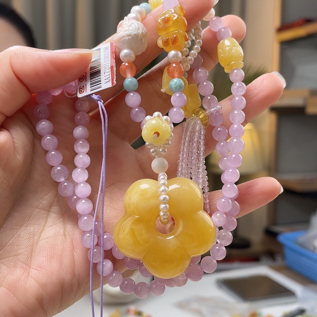 琥珀裸石未镶嵌蜜蜡吊坠