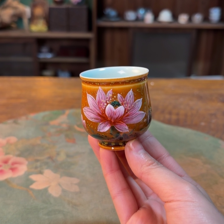 柴烧纯手工手绘陶瓷