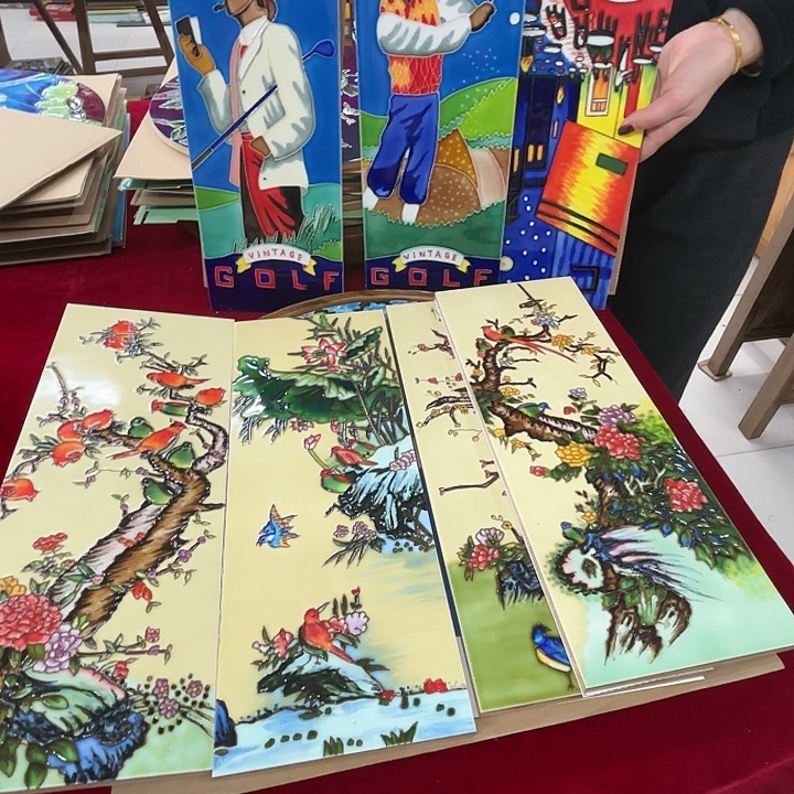 蜗****陶瓷板画15/40七片