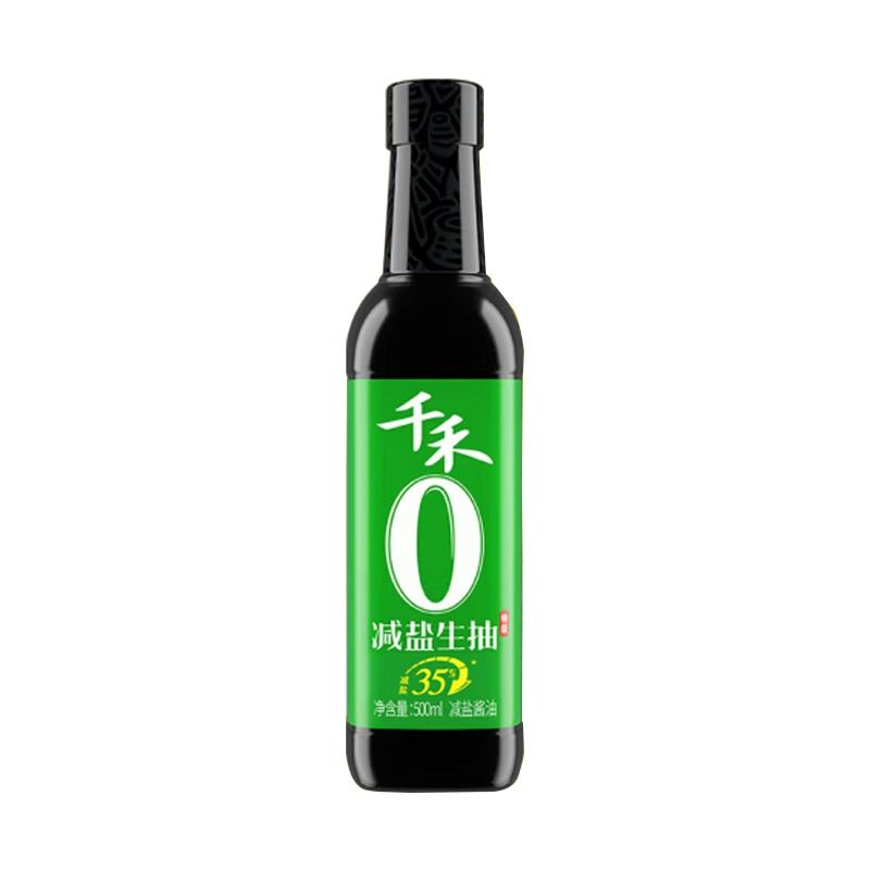 千禾减盐35%生抽酱油500ML