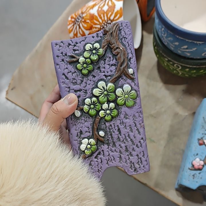 红陶吸水透气的白陶花盆凑满12发货